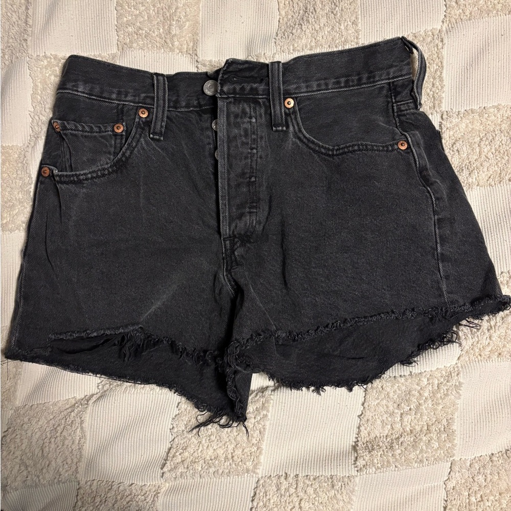 Levi's Black Jean Shorts